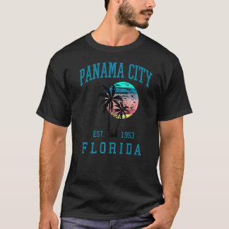 Panama City Florida Spring Vacations Beach Palm Tr T-Shirt