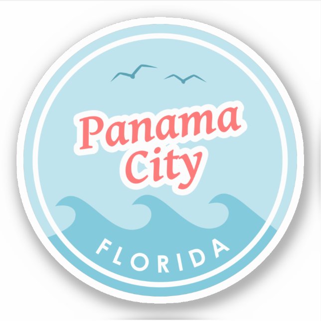 Panama City Florida Sticker (Front)