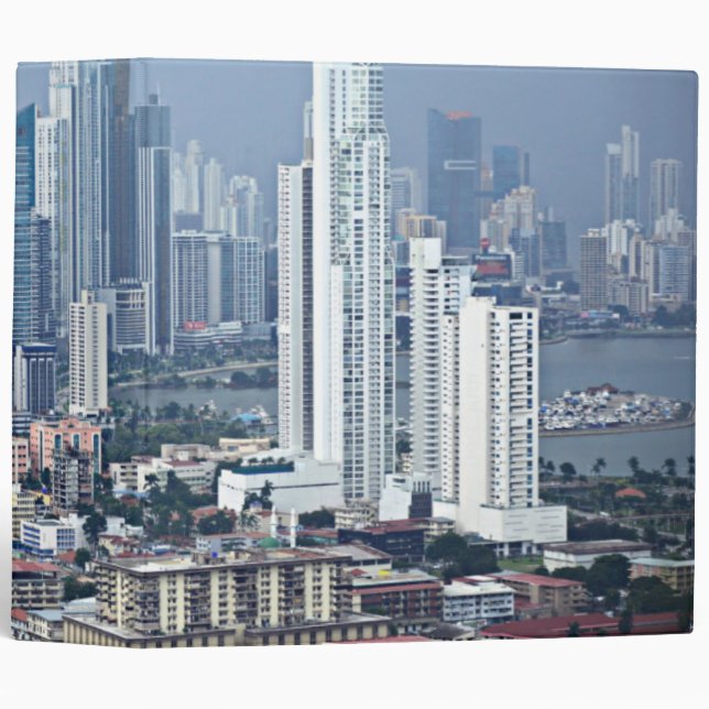 Panama City Skyline 3 Ring Binder (Front/Spine)