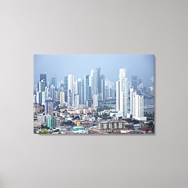 Panama City Skyline Canvas Print (Front)