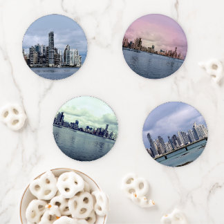 Panama City Skyline Coaster Set