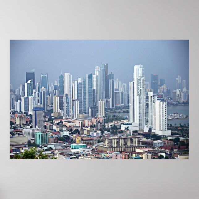 Panama City Skyline Poster (Front)