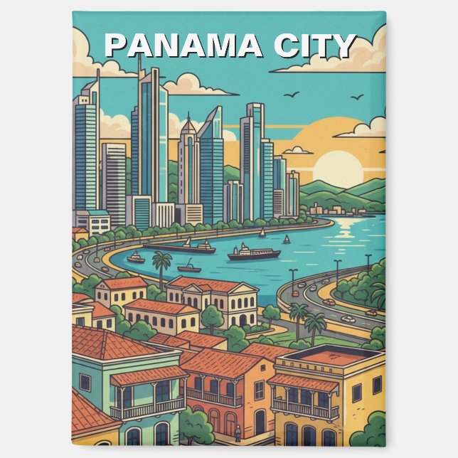 Panama City Travel Magnet (Front)