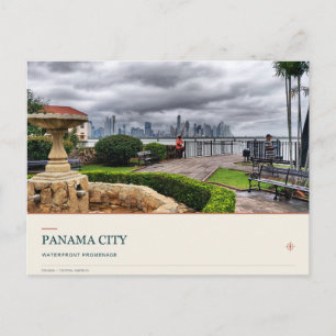 Panama City Waterfront Gardens Postcard