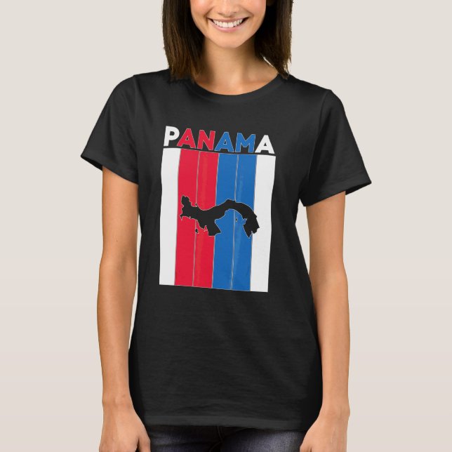 Panama Country Borders T-Shirt (Front)
