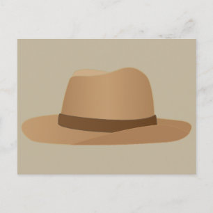 Panama Fedora Hat Postcard