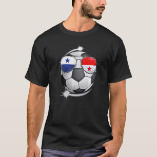 Panama Football Fan Sunglass Soccer Panamanian   T-Shirt