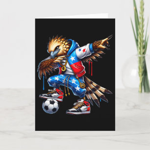 Panama Harpy Eagle Dabbing Soccer Urn Streetwear  Card
