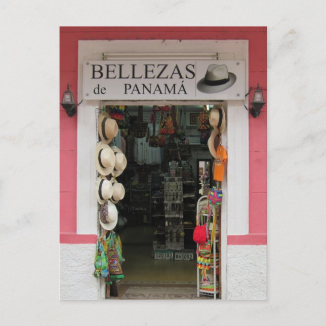 panama hats bellezas postcard (Front)