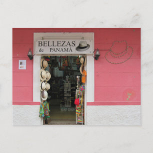 panama hats postcard