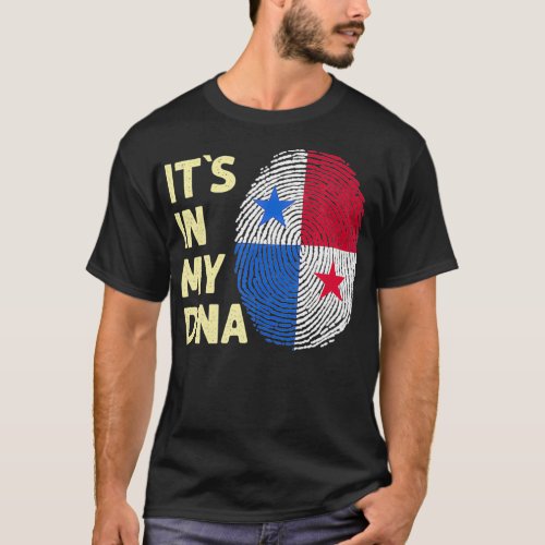 Panama In My DNA Panamanian Flag Team Panama back  T_Shirt