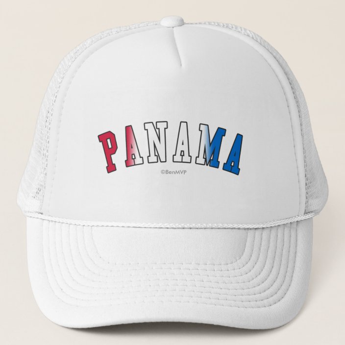 Panama in National Flag Colors Trucker Hat