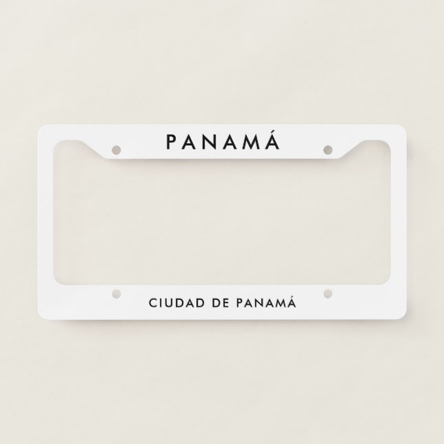Panama License Plate Frame (Front)