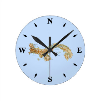Panama Map Clock
