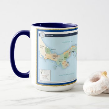 Panama Map Custom Mug by Azorean at Zazzle