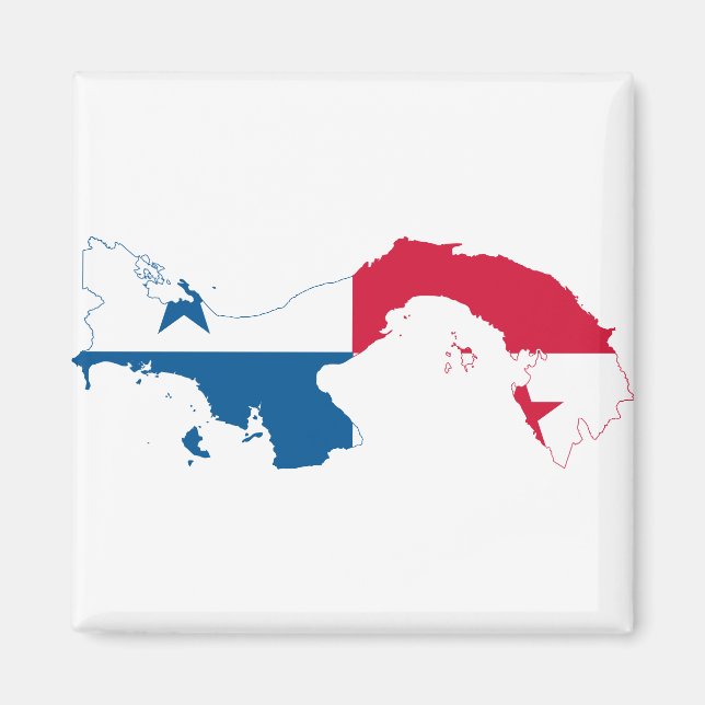PANAMA - MAP/LOGO/FLAG/COLORS/CREST MAGNET (Front)