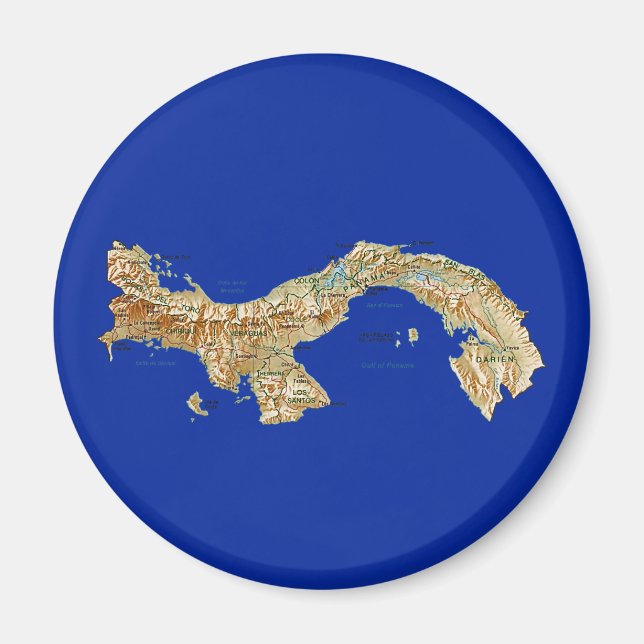 Panama Map Magnet (Front)