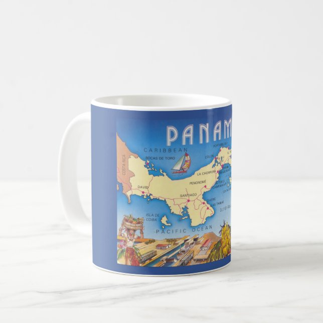 Panama Map Mug (Front Left)