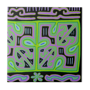 Panama Mola Music Box Ceramic Tile