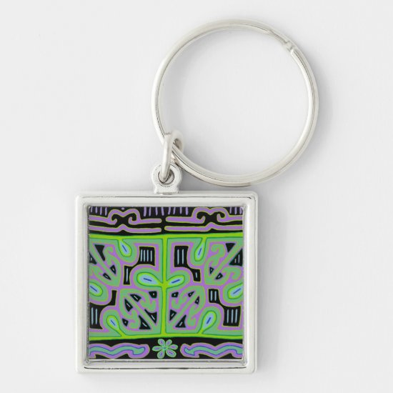 Panama Mola Music Box Keychain