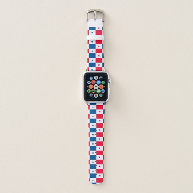 Panama National Flag Apple Watch Band (Front)
