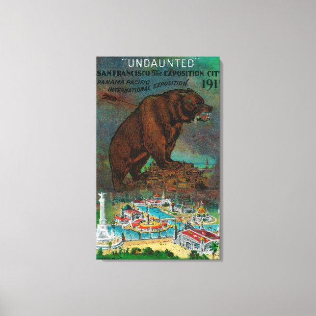 Panama Pacific International Expo Advertisement Canvas Print (Front)