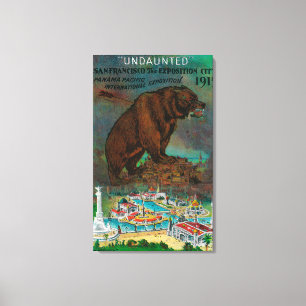 Panama Pacific International Expo Advertisement Canvas Print