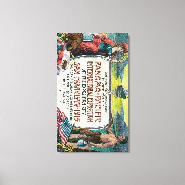Panama Pacific International Expo Canvas Print (Front)