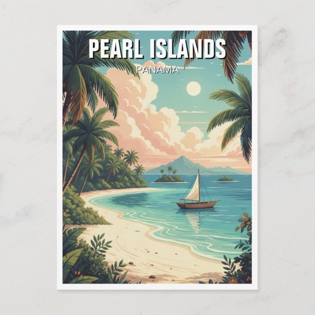 Panama Pearl Islands Travel  Postcard (Front)