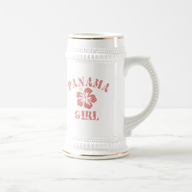Panama Pink Girl Beer Stein (Right)