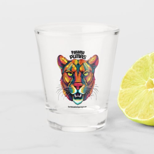 Panama Pumas of the CaribbeanHockeyLeaguecom Shot Glass