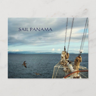 Panama Sailing Souvenir Travel Postcard