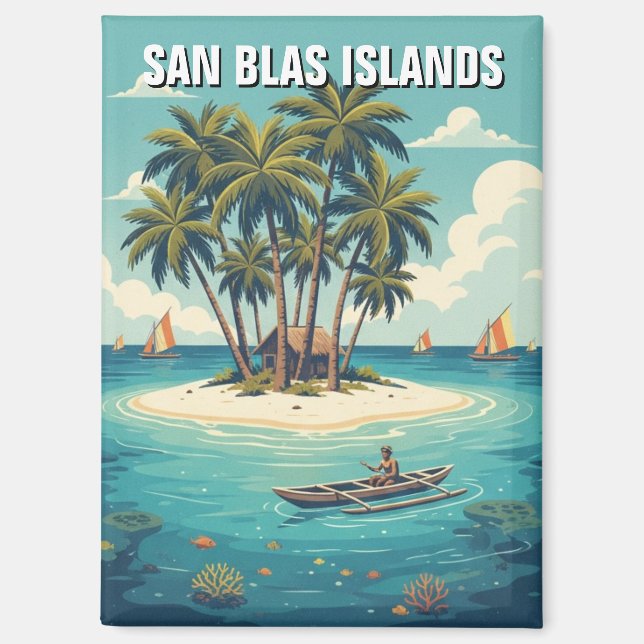 Panama San Blas Islands Travel  Magnet (Front)