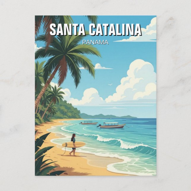 Panama Santa Catalina Travel  Postcard (Front)