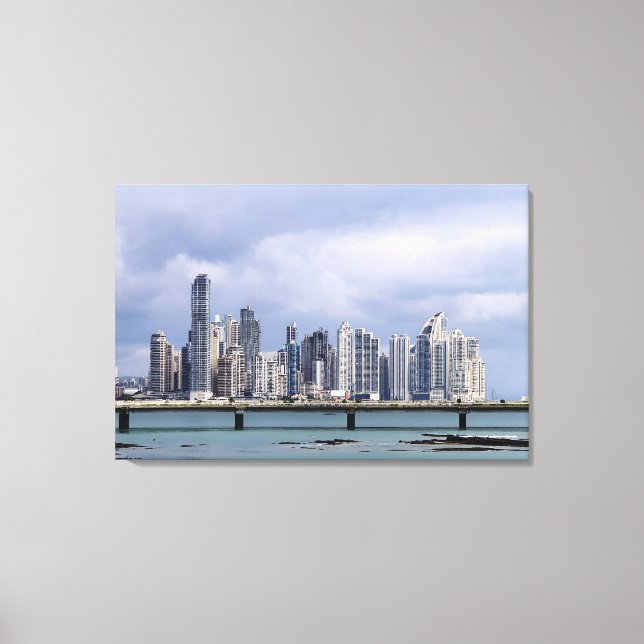 Panama Skyline Canvas Print (Front)