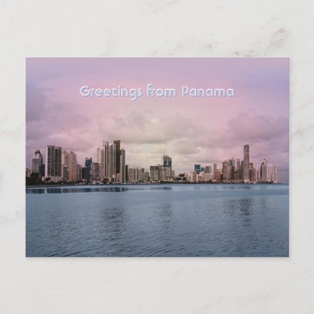 Panama Skyline Postcard (Front)