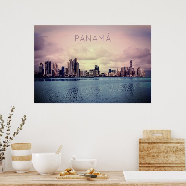 Panama Skyline  Poster (Kitchen)