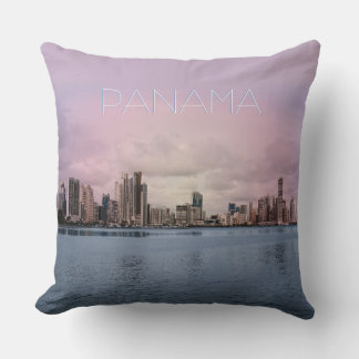 Panama Skyline Throw Pillow