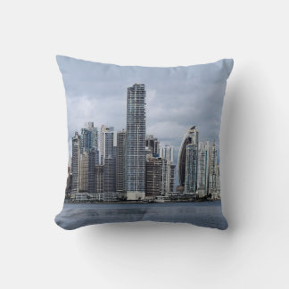 Panama Skyline Throw Pillow