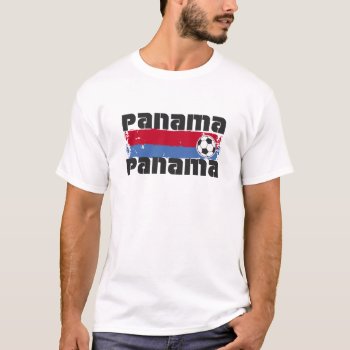 Panama Soccer T-shirt by brev87 at Zazzle