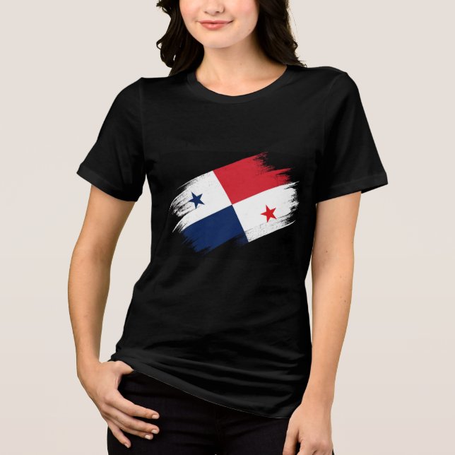 PANAMA Special Gift Black Tourist Classic Tri-Blend Shirt (Front)