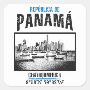 Panama Square Sticker