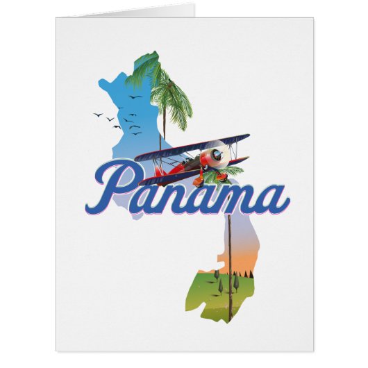 Panama Travel poster Cards (Front)