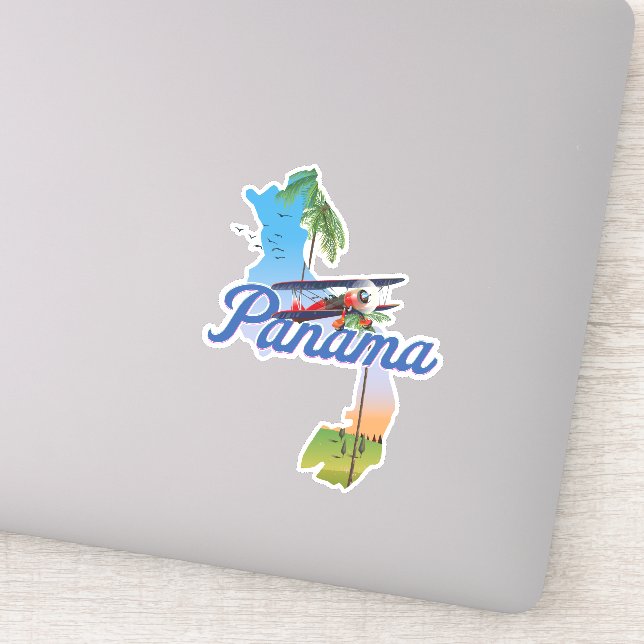 Panama Travel poster Sticker (Detail)
