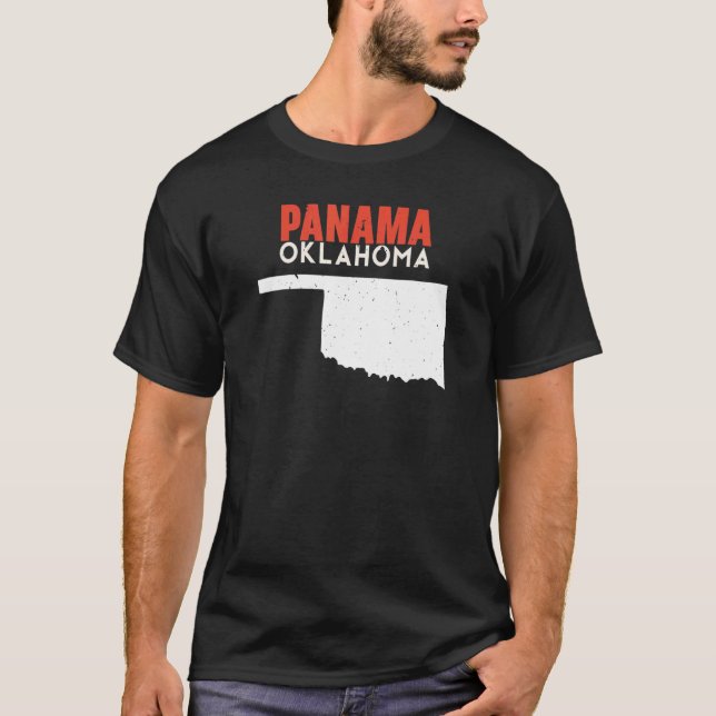 Panama USA State America Travel Oklahoman T-Shirt (Front)
