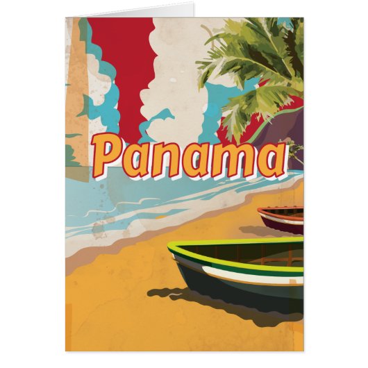 Panama Vintage Travel Poster (Front)