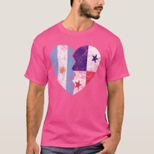 Panamanian Argentinian Flags Heart Argentina Pana T-Shirt