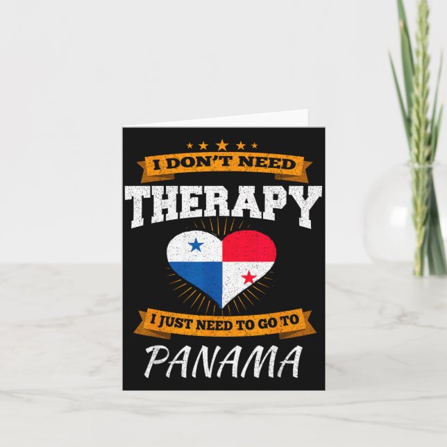 Panamanian Flag I Panama Flag I Vacation Panama  Card (Front)