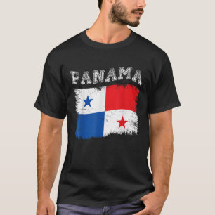 Panamanian Flag Tourist Holiday Destination Panama T-Shirt