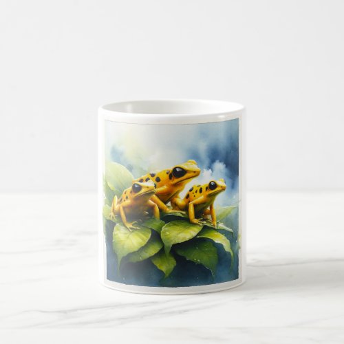 Panamanian Golden Frogs REF275 _ Watercolor Coffee Mug